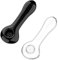 XIAOXIA 2 PCS Glass Pipe 7-Hole Spoon Thick Small Glass Pipe,Mini Smoking Pipe Heat Resistant Odorless Pocket,Gift for Father Husband Boyfriend and Collector Enthusiast