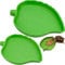 YUENX Lot de 2 Feuilles en Forme de Nourriture en Eau Bols Reptiles Bol Alimentaire Reptiles Bol Alimentation Reptiles Bols Reptiles Bols Petits Reptiles pour Reptiles, Serpents, Tortue, lézards