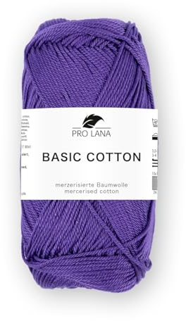 PRO LANA Basic Cotton - Farbe: Violett (245) - 50 g/ca. 125 m Wolle