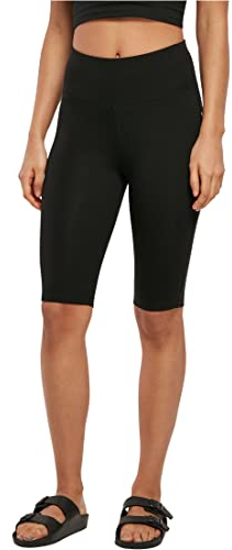 Urban Classics Damen Radlerhose Ladies Organic Stretch Jersey Cycle Shorts, Farbe Black, Größe XXL