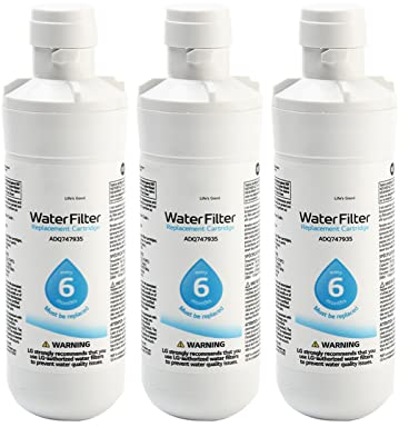 QOTSTEOS LT1000P Ersatz-Kühlschrank-Wasserfilter, Ersatz für Kenmore9980 (3 Stück)