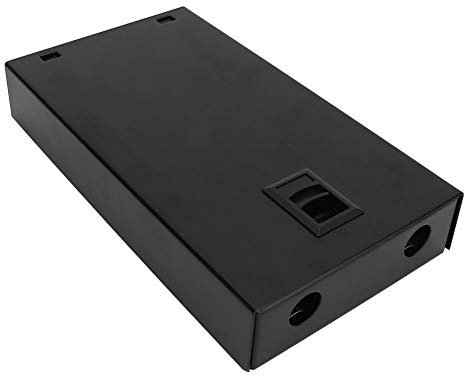 TenNuoDa FTTH 4 Port 4 Core Fiber Optic Terminal Box, FC/ST Round Port Fiber Optic Cable Junction Box, Optical End Fusion Pigtail Termination Box 20x11x3.4cm