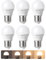 EDISHINE E27 LED Warmweiss Dimmbar 2700K, LED Lampe E27 Tropfenform 420LM, P45 Glühbirne, Edison Schraube, energiesparend 4,8W, 40W Glühlampe Ersatz, 6 Stück