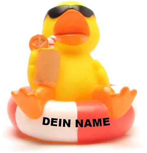 Badeente - personalisierbar (Schwimmreif Ente)