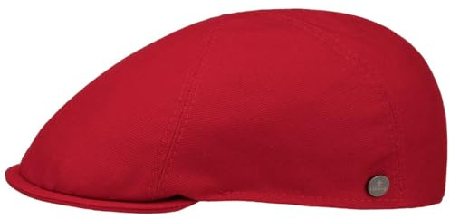 LIERYS Uni Cotton Flatcap Klassische Form Schiebermütze mit Stretchfutterband Herren Made in Italy Frühjahr Sommer