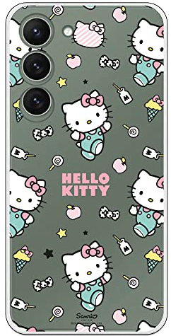 Personalaizer Schutzhülle kompatibel mit Samsung Galaxy S23, Hello Kitty Patron Stickers