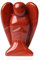 QINJIEJIE Engel Figur Red Jasper Schutzengel Natürliche Kristalle Edelsteine Heilung Kristall Wächter Statue Reiki Engel Figur Angel Deko Geschenke