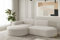 FRIDERIK-EU - Ecksofa, Wohnzimmer Sofa, Eckcouch [ Creme (Ascot NATA) - Links ] Wohnzimmer Möbel, Sofas & Couches, Couch, Wohnzimmersofa, Modernes Ecksofa