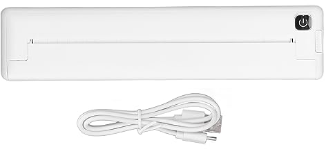 Imprimante Thermique Bluetooth, Mini Imprimante Thermique Portable sans Fil A4 sans Encre, Imprimante D'étiquettes D'expédition Compacte Imprimante de Tatouage Mobile 200 Dpi