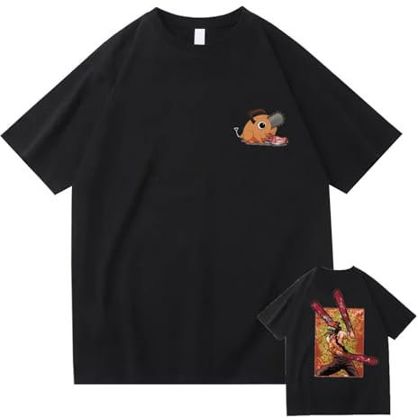 Anime Chainsaw Man T-Shirt Denji Summer Casual Sport T-Shirt Chainsaw Man Denji Cosplay Short Sleeve T-Shirt Tops