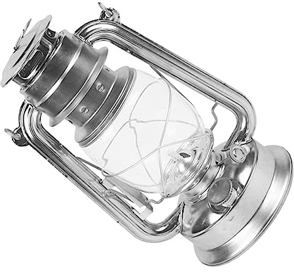 Cabilock Tragbare Petroleumlampe Astetische Raumdekoration Dekorative Laterne Vintage-Laterne Eiserne Petroleumlampe Antike Hängende Laterne Außendekoration Draussen Glas Alte Öllampe Eisen