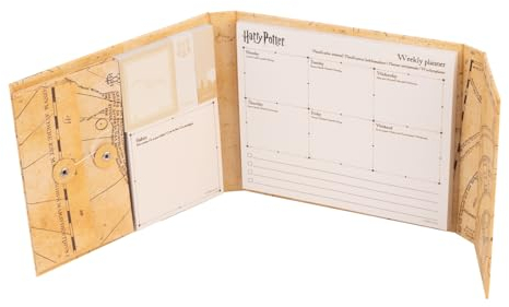 Gruppe Erik Wochenplaner Harry Potter mit Haftnotizen - Notizzettel Block für To Do Liste Einkaufszettel - Undatierten Wochenplaner Notizblock Block Buch - Offizieller Harry Potter Fanartikel