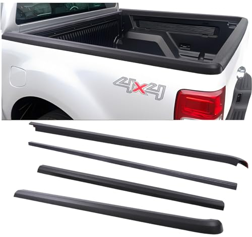 JHCHAN Heckklappenschutz Ladekantenschutz 4-teilig für Ford Ranger 2012-2022 Doppelkabine Wildtrak Raptor Limited Tremor Wildtrak X Platinum 4-Türer