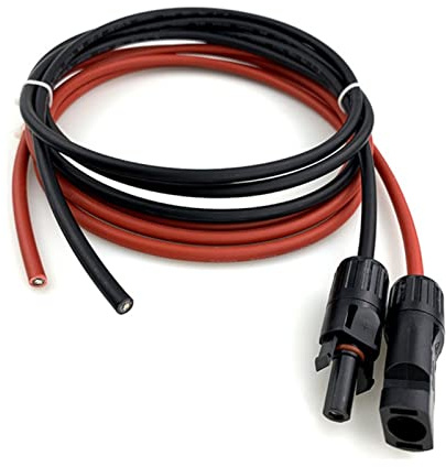1 Paar weibliche und männliche Einzelkopf -Solarverlängerungsdrahtkabel Pv Draht 6/4/2,5 mm2 Solar Pv Kabel 1m 2m 3m 5m 8m 10m 15m 20 20 Meter (Color : Red and Black, Size : 8 METER_10 AWG-6MM2)