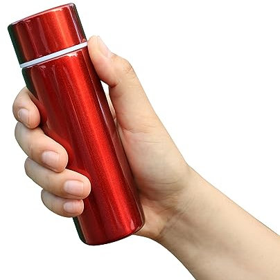 LYXBOFC Edelstahl Wasserflasche, Tragbare Isolierte Tasse, 150ml (Rot)