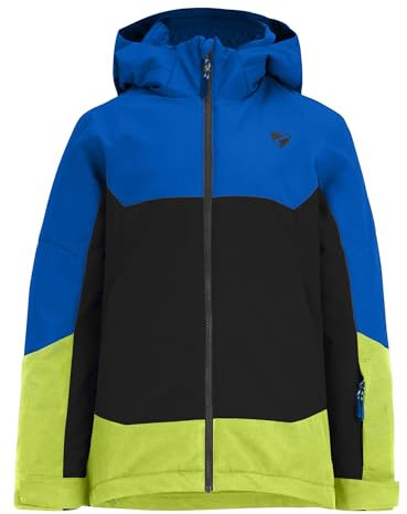 Ziener Kinder AGIMO Ski-Jacke/Winterjacke | warm, atmungsaktiv, wasserdicht, bitter lemon, 128