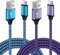 USB C Charger Cable, 2 Pack 6FT+3FT Type C Charger Cable Fast Charging, USB A to USB C Braided Cables for Samsung Galaxy S25 S24 A56 A55 A35 A34 A16 A15 Note 20 iPhone 16 15 Pro Max Plus,Google