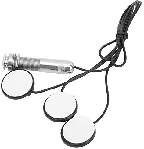 Acoustic Guitar Pickup, Guitar Pickups Piezo Pickup Guitar Pickup End Button Transducer for Acoustic Guitar Violin Ukulele Mandolin