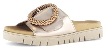 Gabor Damen Pantoletten, Frauen Slipper,Best Fitting,Schlupfschuhe,schluepfschuhe,Slip-ons,Backless Slipper,Mules,Puder,38 EU / 5 UK