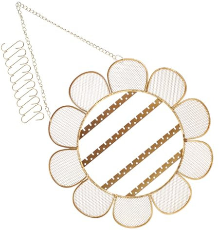 Cabilock Porte-bijoux Mural Peu Encombrant Motif Tournesol Présentoir Pour Boucles Doreilles Et Colliers Organisez Vos Bijoux Avec Style
