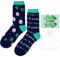 Otuuz Glück Geschenk Set inklusive Du Schaffst Das Glückssocken Lustige Socken Vierblättrig Kleeblatt Postkarte Organzasäckchen Du Schaffst Das Geschenk Glück Glücksbringer(Glücksschwein)