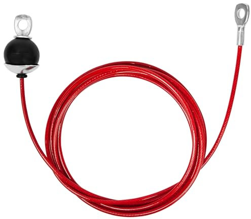 Topfinder Gym Kabel Draht, Kabelzug Latzug Seil Stahlseil Fitnessgerät Umlenkrollen für Seile Drahtseil Fitness (1,5m)