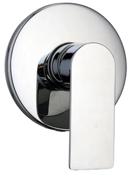 IMPALLI Mitigeur De Douche Intégré Mélangeur Pour Douche Plaque Ronde Finition Chrome Mélangeur De Douche Série 18