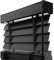 Bambusrollo Holzjalousien, 50mm Lamellen Holz Jalousien, Blackout Echtholz Jalousette Sonnenschutz/Sichtschutz Für Fenster Bad Küche, W 30 45 60 75 90 115 130 145 160cm Anpassbare Jalousie(Schwarz)