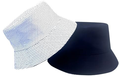 Nidddiv Poker Hut Doppelt tragender Fischerhut, männliche koreanische Version, einfacher lässiger Topfhut, weibliche einfarbige leichte Platte, Visierhut, Paarhut Fischerhut Witzig (Navy, M)