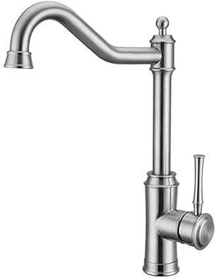 BNCXMO Wasserhahn 304 Edelstahl Küchenarmatur mit kaltem und heißem Wasser Leitungswasser Wasserhahn Waschbecken Wasserhahn Retro-Blei-freier Wasserhahn