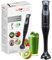 Clatronic® Stabmixer für Smoothies Shakes Suppen | Turbo-Funktion | 350W Pürierstab | Edelstahlmesser rostfrei | abnehmbarer Mixstab | Hand Blender | elektrische Stabmixer BPA frei | SM 3824, Schwarz