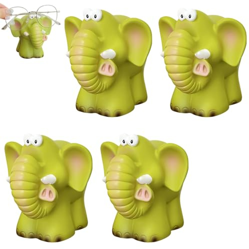 Ofcwoa 4 Stück Brillenständer Tiere Brillenhalter Ständer Sonnenbrillen Präsentationsständer Home Office Schreibtischdekoration | Für Kinder Und Junggebliebene