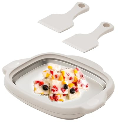 aqxreight Roll-Eismaschine, Multifunktional, Innovativer, Effizienter Kleiner -Joghurt-Maker für die Herstellung von -Joghurt-Rolleis, weiß, Schnell und Zufriedenstellend, um Eis Herzustellen (WHITE)