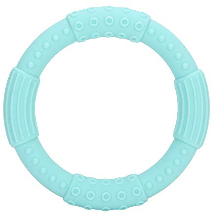 COCOYUEMA Silikon-Beißkette für Babys, hohe Zugfestigkeit, hitzebeständig, farbecht, wasserdicht, formbeständig (Armband Mintgrünes Zahnungsgel)