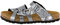 Lico Damen Bioline Flora Hausschuh, Anthrazit Grau, 42 EU