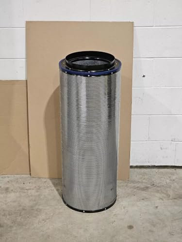 BLACK ORCHID Professional Hydroponic Grow Tent Ventilation Carbon Filter for Extractor Fan Odour Smell Removal 12 dia x 600mm Long