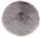F Fityle Coussin De Siège Rond Moelleux en Fausse Fourrure, Tapis en Peau De Mouton Shaggy, Accessoires De Photo - Gris 40cm