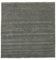 RugVista, Handloom Fringes, Teppich, Mittelflor, 200 x 200 cm, Quadratisch, Wolle, Flur, Schlafzimmer, Küche, Wohnzimmer, Dunkelgrau, Grau