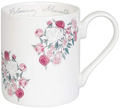 Sophie Allport - Peony Blooming Marvellous Mug, Fine Bone China, Gift Box, Dishwasher Safe (Standard Size, 275ml)