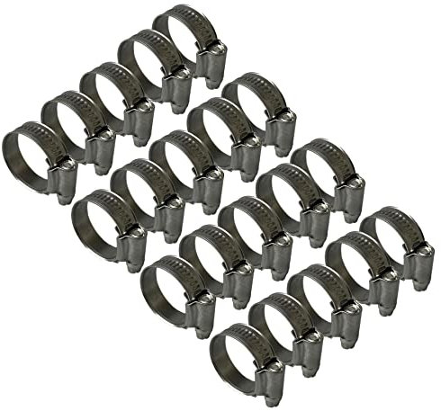 Stainless Steel British Type Hose Clamp 11-16mm x10