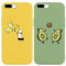 Yoedge 2 Pezzi Cover per Apple iPhone 7 Plus/8 Plus 5,5, Squishy Silicone TPU Custodia per Cellulari con Disegni Aesthetic, Antiurto Originale Cover Disegno Case per iPhone7 Plus, Avocado Banana
