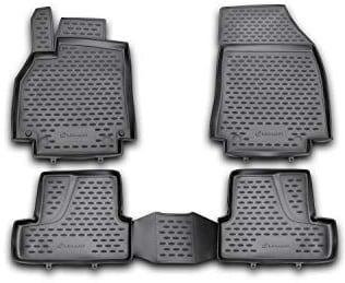 Element Tapis de Sol 3D en Caoutchouc antidérapant pour Renault Megane 3 08-16, Noir