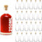 casavetro 24 x 250 ML Bouteilles d'apothicaire en Verre vides avec Bouchon Bouteille de vin Liqueur vinaigre Huile Bouteilles en Verre 0,25 L (24 x 250 ML)