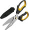 stedi 9-inch Professional Scissor Heavy Duty, Cardboard and Carpet Shears, Extremely Comfortable Soft Grip and Stainless Steel Precision Blades -Easy Cutting Thick Paper, Leather, Sewing Fabric