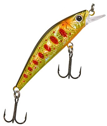 GUNKI Poisson Nageur Gamera 54 Shw - 5.4cm - 4.5g - HL Brown Trout - Sinking - 69163