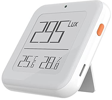 BOROCO Humidity Meter BT/Zigbee 3 in 1 Light Temperature Humidity Detector Indoor Thermometer Hygrometer Intelligent Linkage Home Sensor Lux Light Tools(Zigbee)