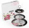 London Boutique Soporte para Tartas de 3 Niveles, Platos de té de la Tarde, diseño Vintage de Porcelana de Hueso, Regalo para Ella (Negro)