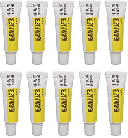 10 Stück Wärmeleitkleber, 10 Stück Silikonkleber für LED, GPU, MOSFET, Grafikkarte, Drucker-Chipsatz-IC, 1,5 MPA Starke Haftung, Kühlkörper