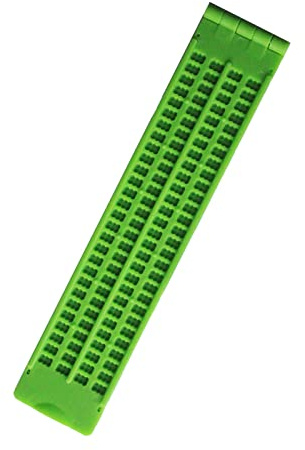 Kit per l'apprendimento del Braille, tavoletta completa per scrivere con stilo e fogli di pratica per principianti, strumento portatile a 28 celle per studenti non vedenti.