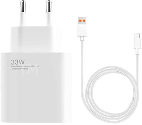 33W TURBOCHARGE Ladegerät Netzteil 3 M USB C Ladekabel Schnellladegerät Original Adapter für Xiaomi Mi, Redmi Note, Pcoo Smartphone und Tablets